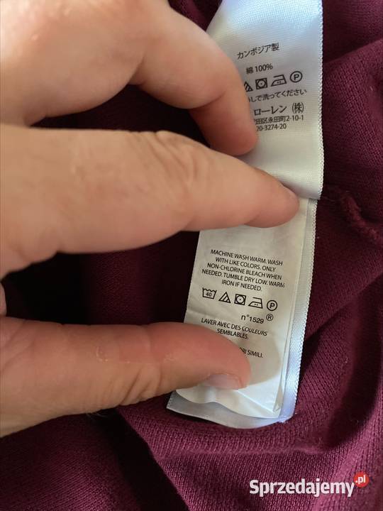 Koszulka polo RALPH LAUREN M długi rękaw OKAZJA Ralph Lauren Zamość