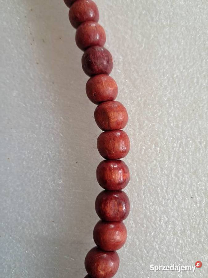 drewniane korale z prlu stan obwód 50 Korale Sandomierz
