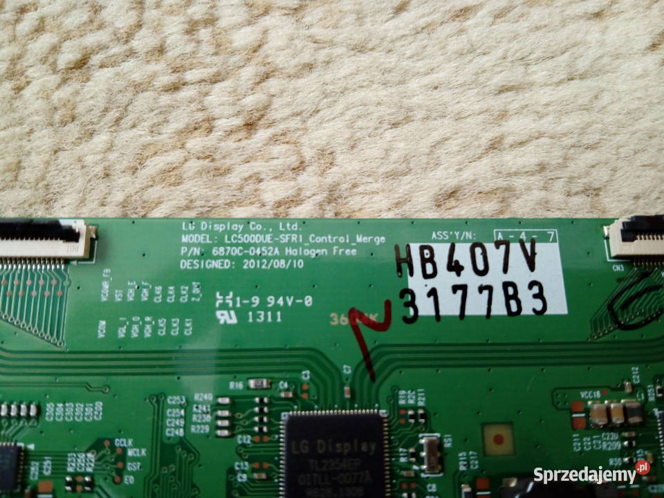 TCON logika matrycy Philips 42pfl3218k12 42cale Telewizory Radomsko