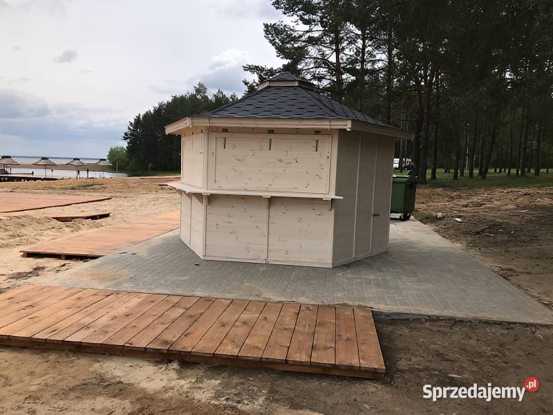 DOMEK HANDLOWY 6 4M DREWNIANY KIOSK SKLEPIK Dom i Ogród Parzymiechy