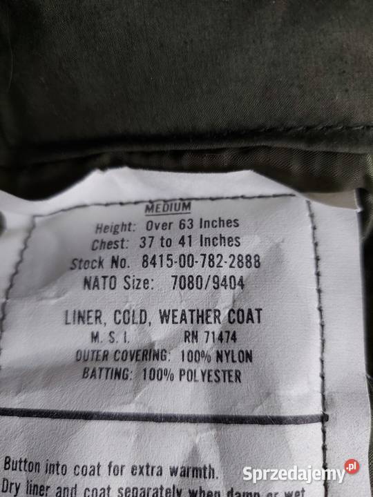 Kurtka M65 ML orginał kontraktowa woodland Kurtki i płaszcze Gdańsk