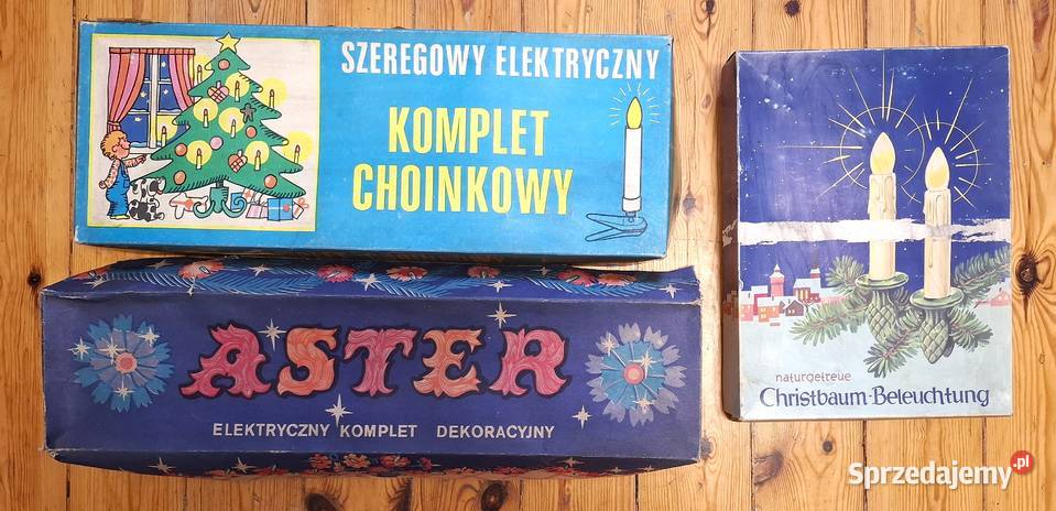 PRL Lampki Choinkowe x 3 śląskie Gliwice sprzedam