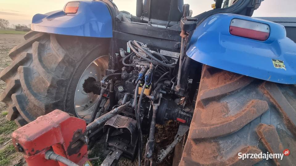Holland T6050 TUZ i WOM przedni 5886 stan 1 wł Zaczep dolny Ciągniki Kolnica sprzedam