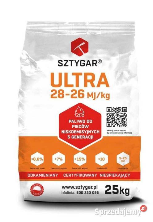 Węgiel GROSZEK SZTYGAR ULTRA 28 MJ EKOgroszek Końskie
