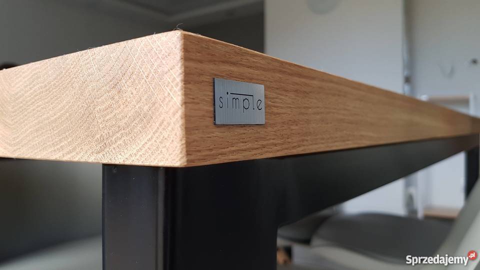 Stół dębowy industrialny nowoczesny loft pomorskie Grzybno