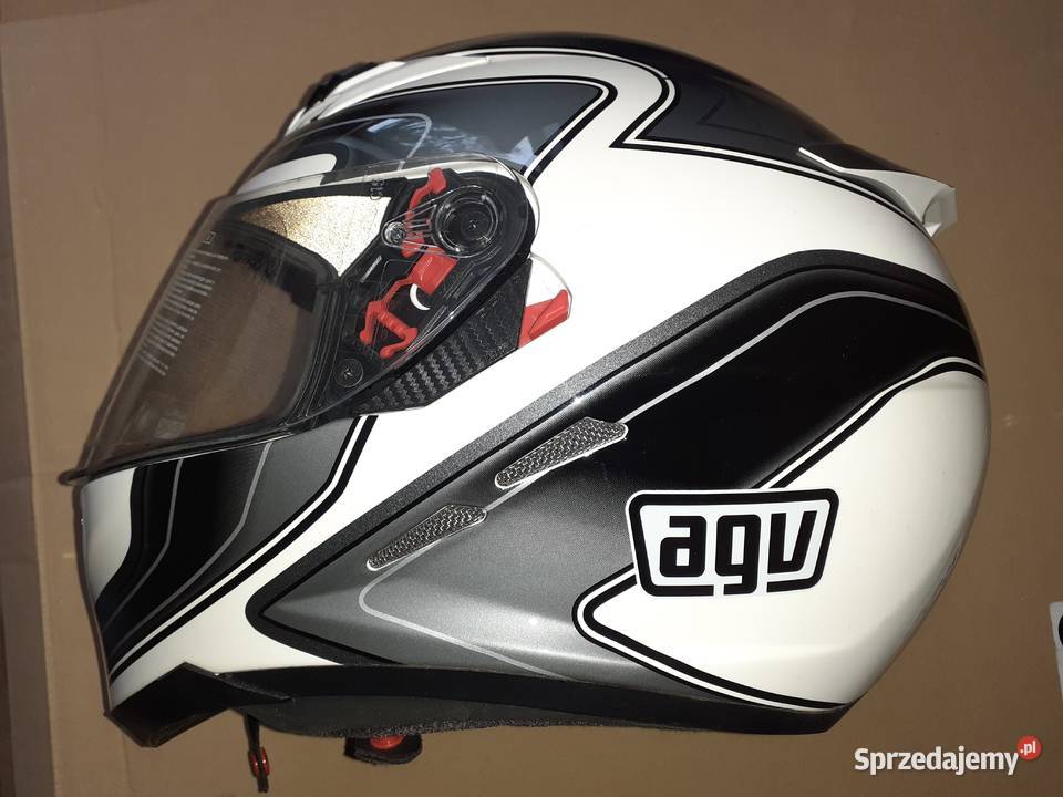 Kask agv stealth sv e2205 biało czarny Piotrków Trybunalski