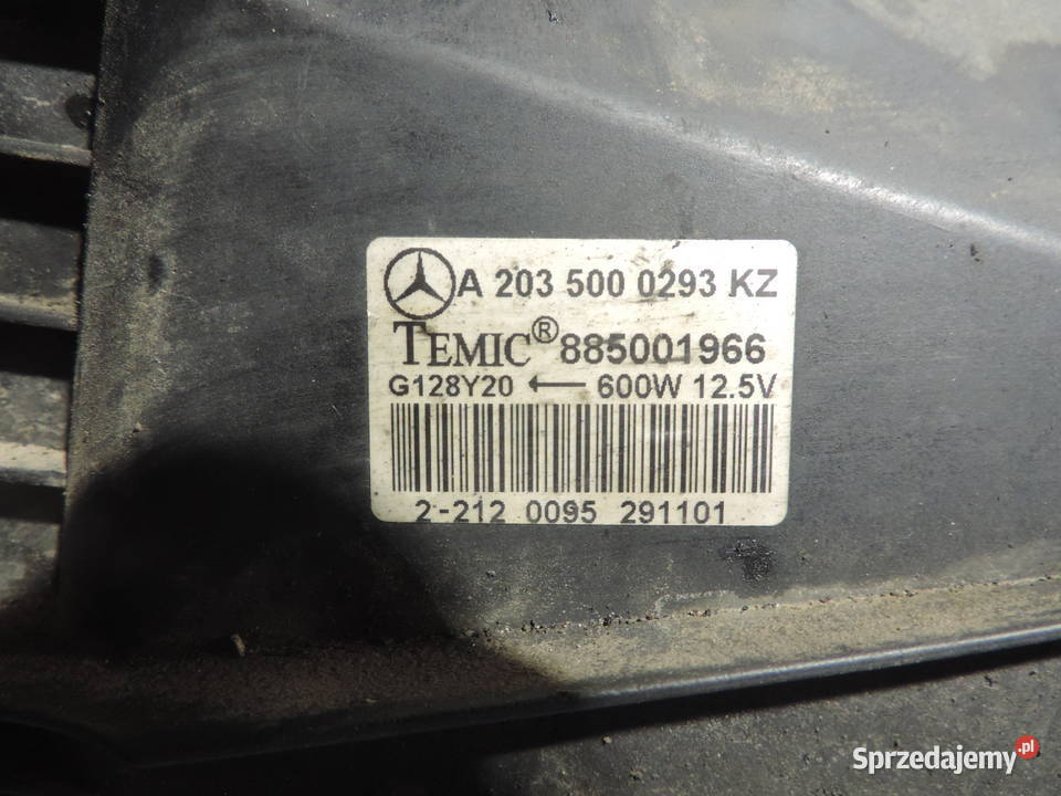 WENTYLATOR CHŁODNICY W202 C KLASA 22 DCI Nowy Sącz