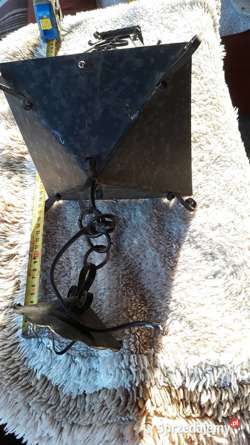 Pięknaduża lampa z PRLuMetalszkło Gorzów Wielkopolski