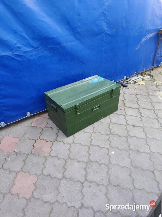 Skrzynia Kufer Metalowy Narzędziowy Poddębice