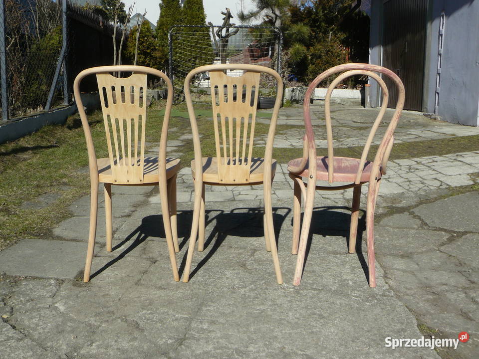 Stare krzesła gięte