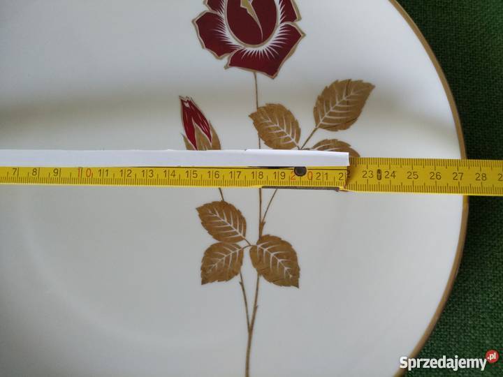 Patera talerz róża porcelana sygnowana Ropa