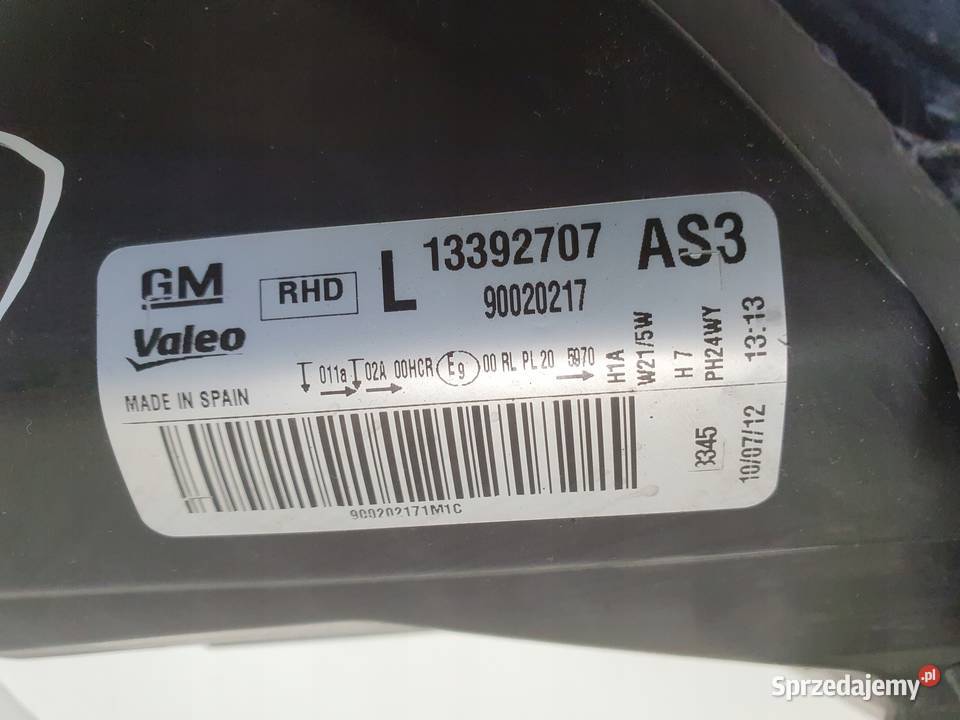 LAMPA LEWA Opel Corsa D lewy przód przednia Chełm sprzedam