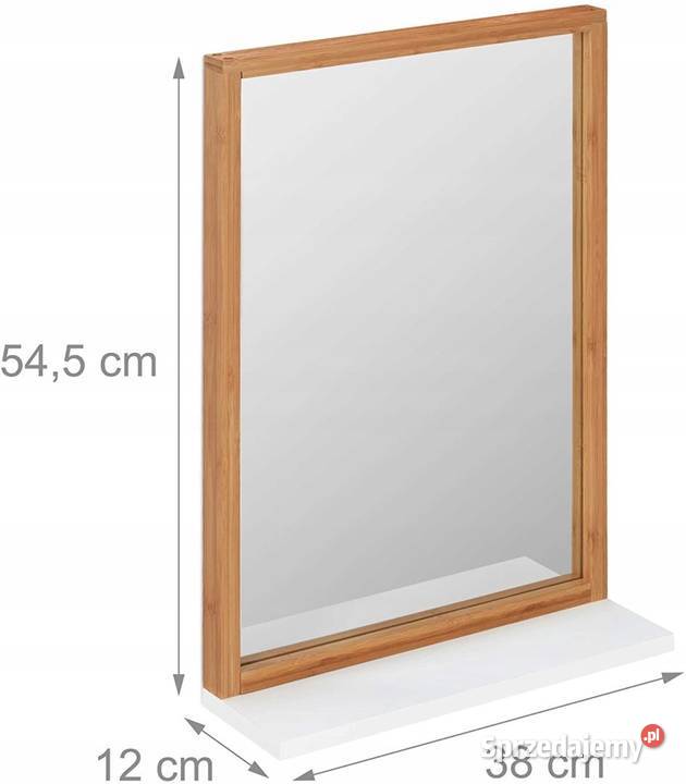 Lustro ścienne Relaxdays prostokąt 380 x 545 mm Pozostałe Sosnowiec