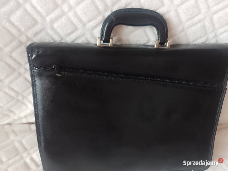 Real Leather Skórzana teczka aktówka torba do Dla kobiet Kraków