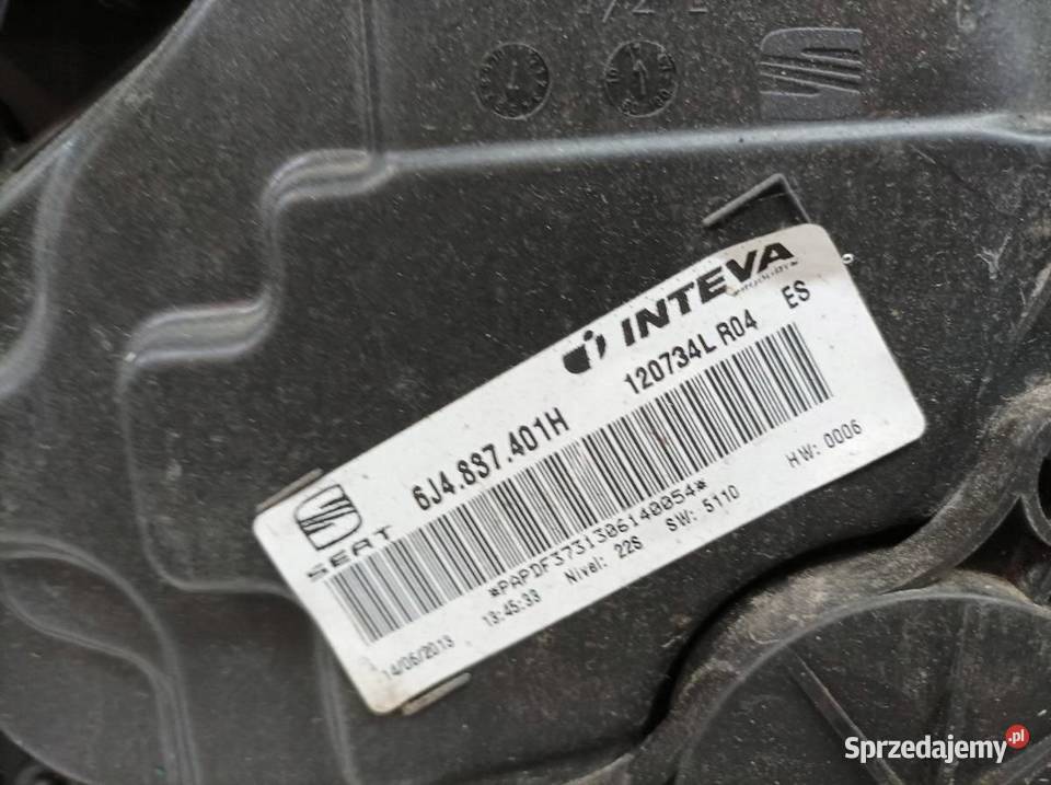 MECHANIZM SZYBY LEWY PRZÓD 4X SZYBY 6J4837401H