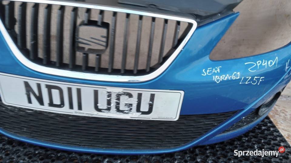 SEAT IBIZA 6J ZDERZAK PRZÓD LZ5F HALOGEN Zbierkowo