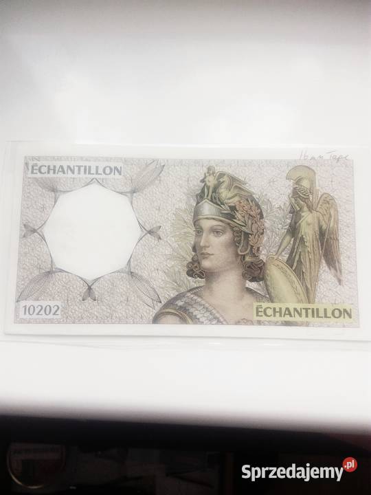Francja banknot testowy Echantillon Poznań sprzedam