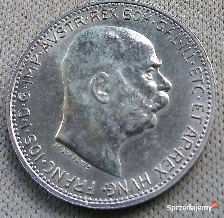 AUSTRIA1 KORONA1915 r SREBRO 835