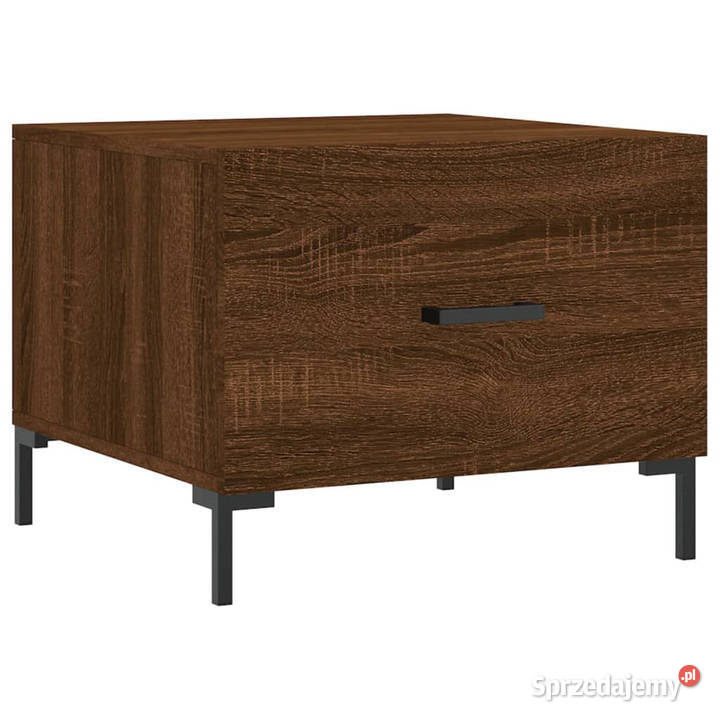 Stolik kawowy brązowy dąb 50x50x40 WM829410 Warszawa