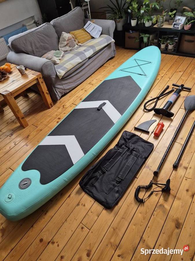 Duży zestaw deska SUP 320x76x15 Surfing, windsurfing, kitesurfing małopolskie Nowy Sącz