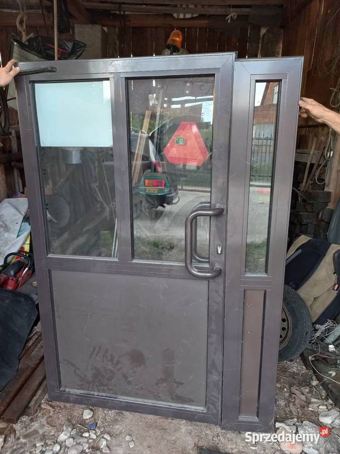 Drzwi aluminiowe z futryna dwuskrzydłowe Kraków