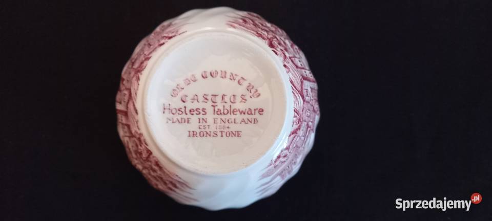 Cukiernica angielska British Anchor Olde Country Porcelana i szkło Chełm