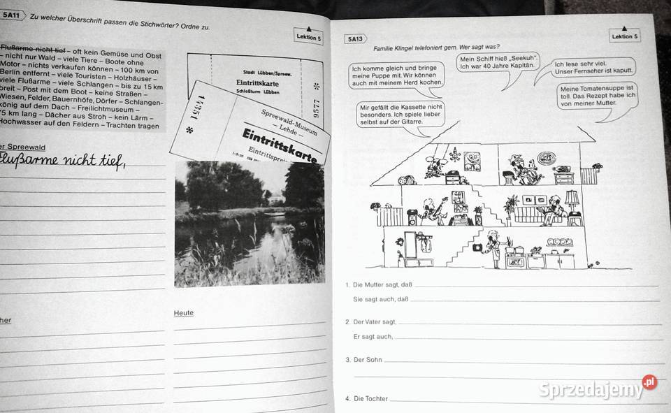 Das deutschmobil Język niemiecki dzieci Rok wydania 1992 lubelskie Chełm sprzedam