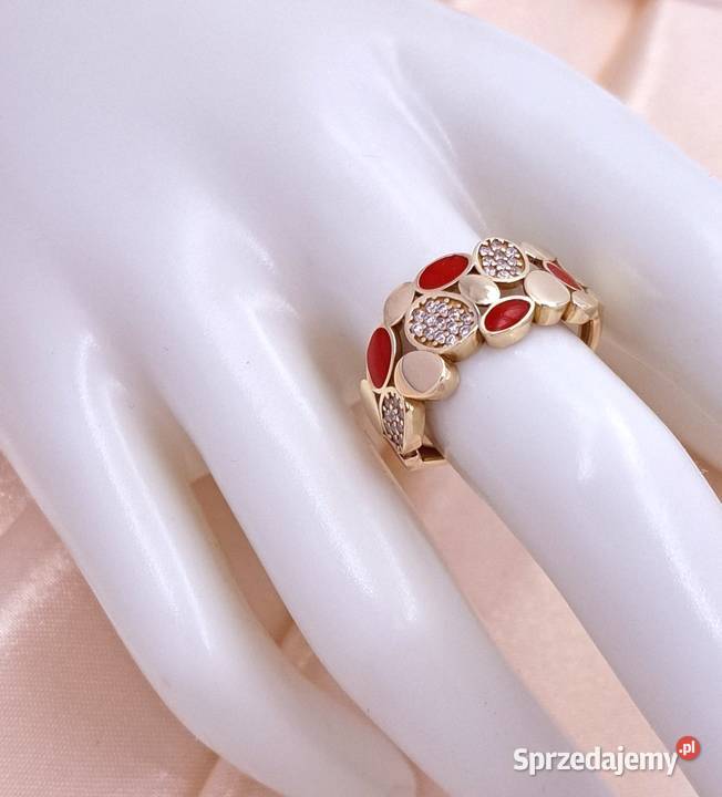 20 Pierścionek r12 Złoty pr333 obrączkowy z