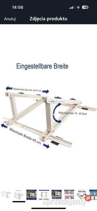 Uniwersalna konsola dachowa do klimatyzacji wielkopolskie Gniezno