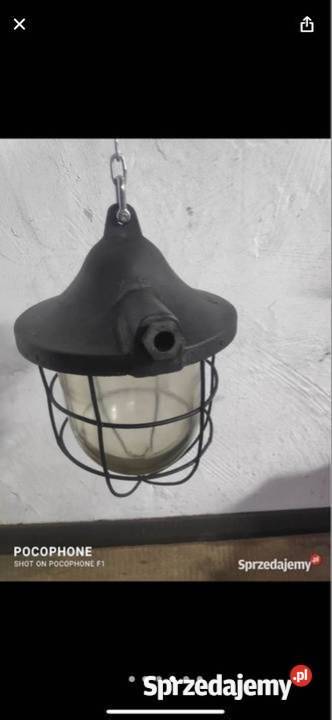 ładna lampa czarna typ LA 63 dł łańcucha 53 śląskie Gliwice