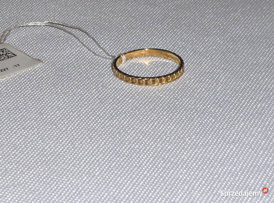 WKruk Złoty pierścionek 375 17 NOWY