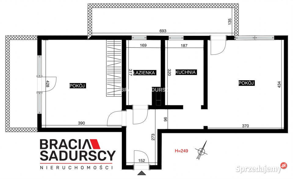Mieszkanie 5013m2 2pok Kraków sprzedam