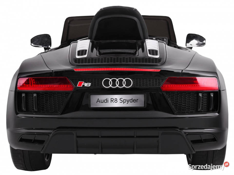 Audi R8 Spyder czarne auto na akumulator EVA Warszawa