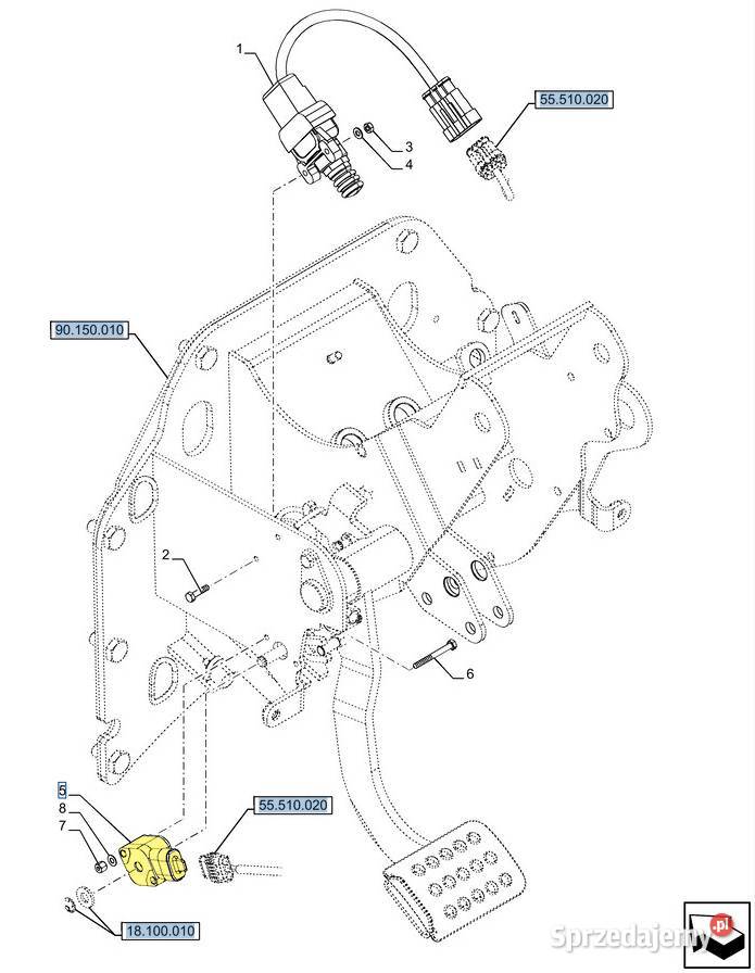Potencjometr CNH Case Holland Steyr 87605245 Białystok
