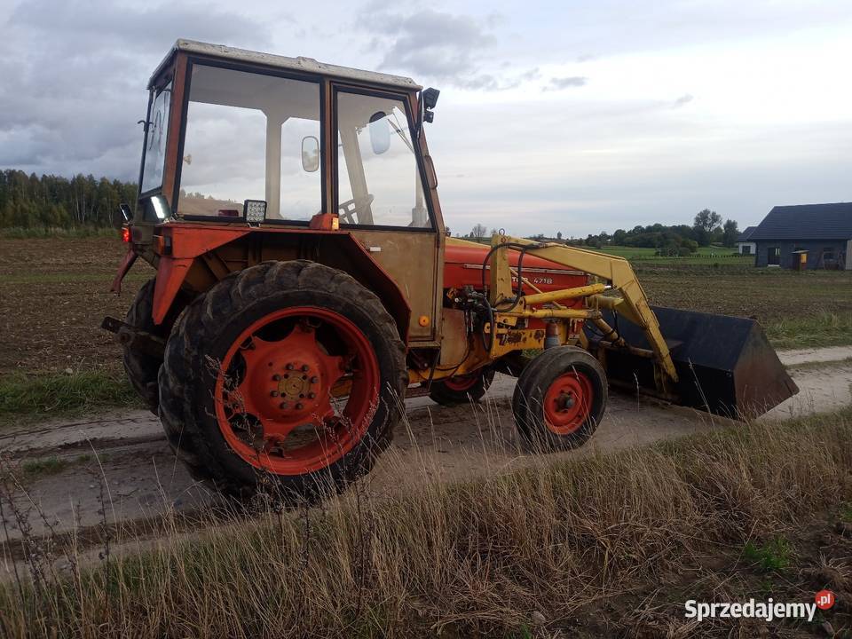 Zetor 4718 z turem i dużą Łyżka Kabina Zetor warmińsko-mazurskie