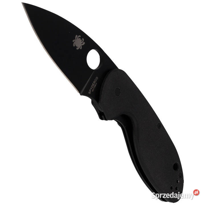 Nóż składany Spyderco Efficient Black G10 Black Warszawa