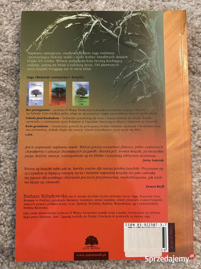 Szkoła pod baobabem Barbara Rybałtowska Lublin sprzedam