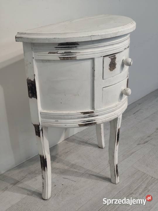 Stylowa komoda półokrągła Demilune Shabby Chic Konsole Poddębice