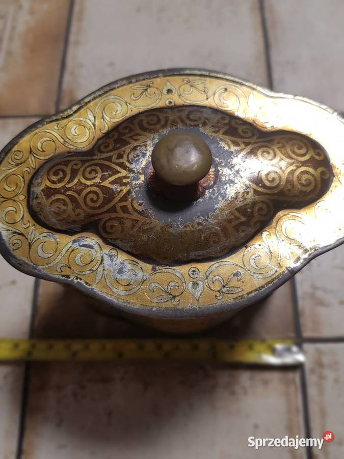 Z kolekcjiPrzedwojenny metalowy pojemnik do inny kolor Dom i Ogród Gorzów Wielkopolski sprzedam