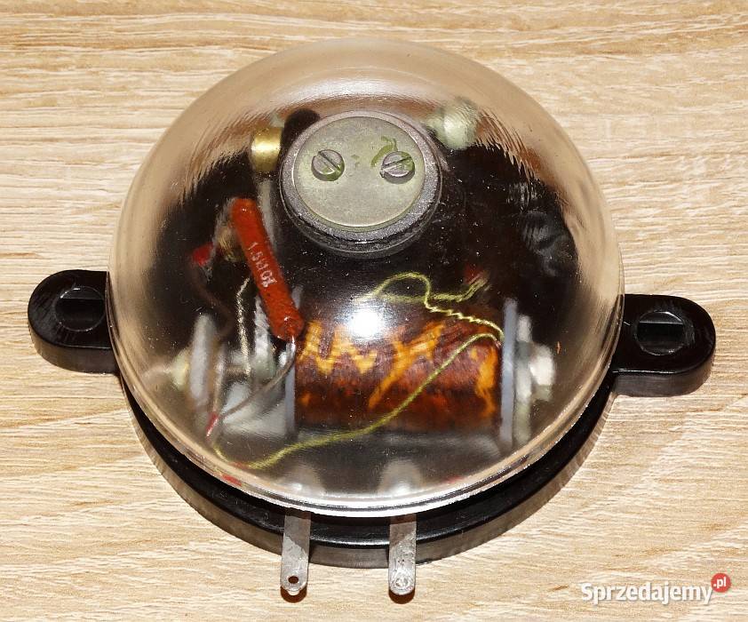 Dzwonek elektryczny ze szklaną kopułką 12 VDC 24 Elektronika Gliwice sprzedam