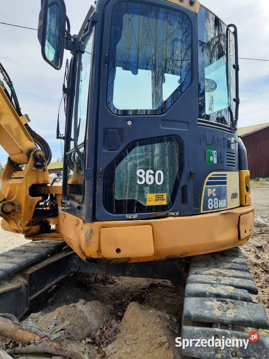 Komatsu PC88MR dodatkowo łyżki i pług warmińsko-mazurskie Lwowiec