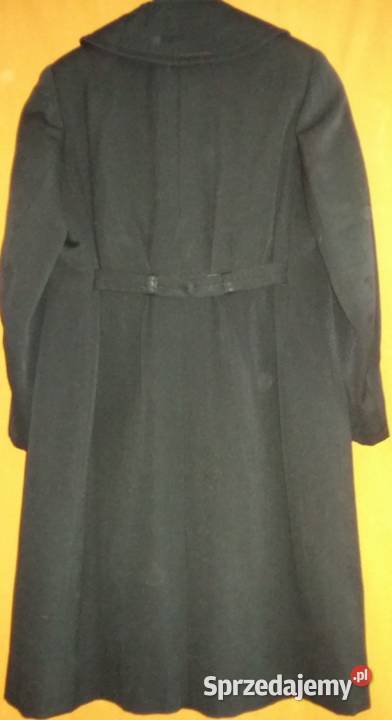 Płaszcz zabytkowyhistoryczny wełniany na Tkaniny Łódź