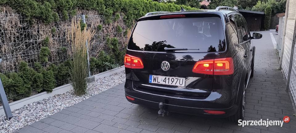 VW TOURAN CROSS DSG 7 osobowy BEZWYPADKOWY SKÓRY benzyna mazowieckie Warszawa