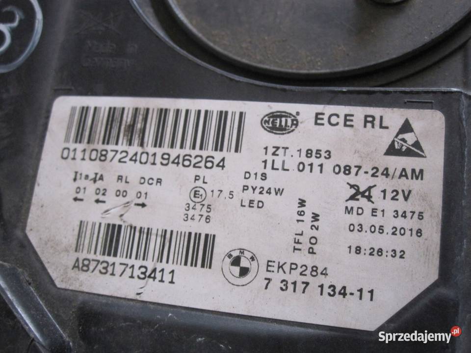 BMW F10 LIFT lampa XENON prawa przód 7317134 prawe Kielce sprzedam