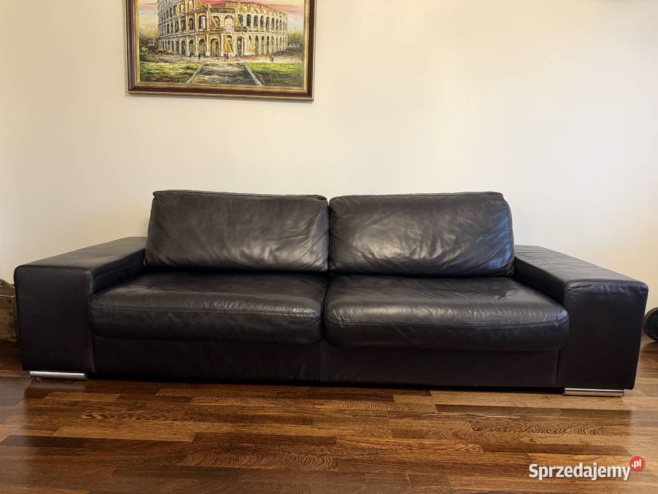 Skórzany wypoczynek z AlmiDecor sofa 240 fotel Płock