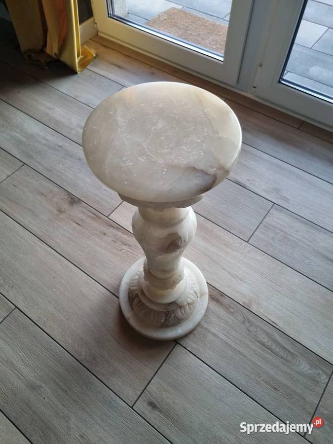 Kolumna z alabastru kwietnik Antyki, Sztuka, Kolekcje