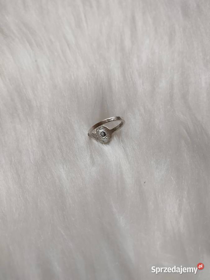 Pierścionek z łezką styl vintage antyczny Olkusz