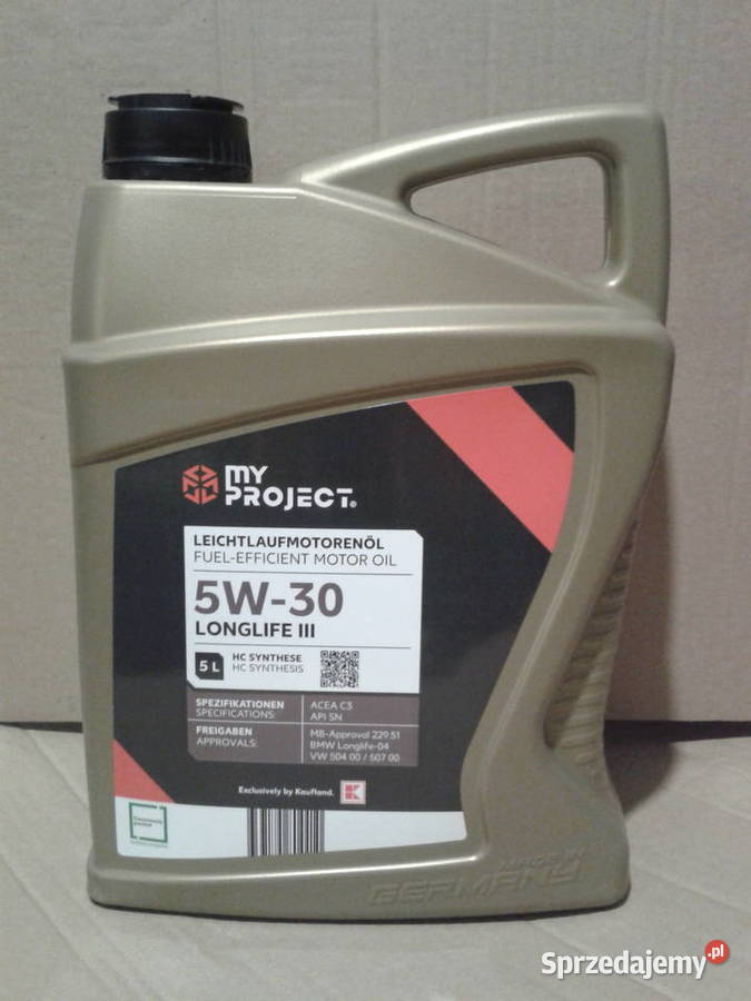 Olej silnikowy 5W30 LONGLIFE III synteza HC Wołczyn