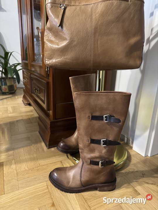 Komplet ze skóry naturalnej Venezia kozaki 37 i Pozostałe Częstochowa