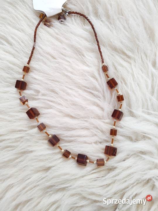 Zestaw Biżuterii Naszyjnik Kolczyki Vintage Jasło